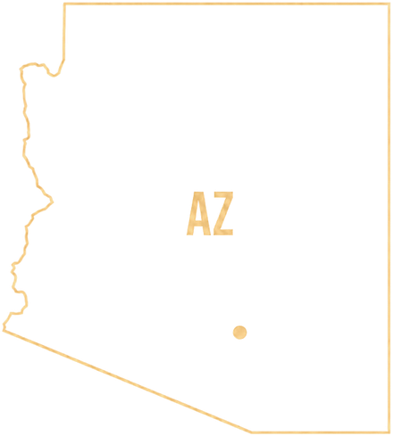 Outline of the state of Arizona